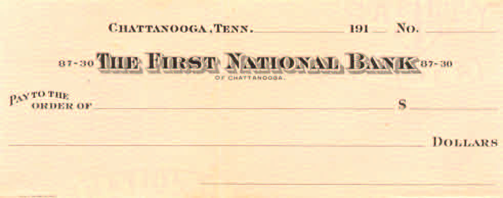 1st National Bank unissued 191_